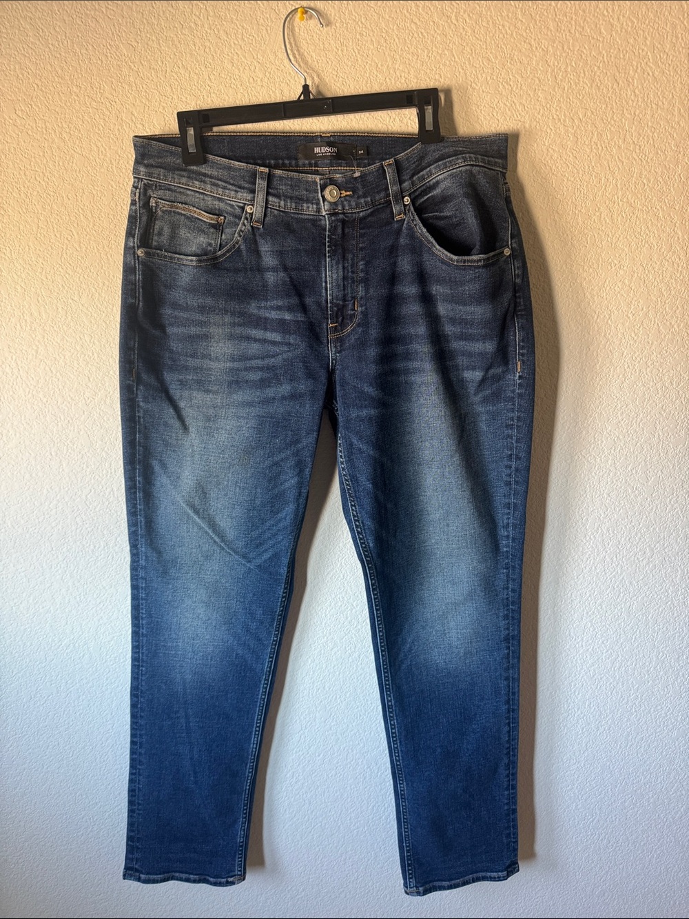 Hudson Jeans Men's Dark Blue Slim Straight Jeans
